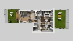 4 pokoje, mieszkanie 77,24 m², parter, oferta nr V/3, Wille Biskupin 2.1, Wrocław, Biskupin-Sępolno-Dąbie-Bartoszowice, Śródmieście, ul. K. Olszewskiego