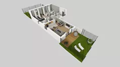 4 pokoje, mieszkanie 77,24 m², parter, oferta nr V/3, Wille Biskupin 2.1, Wrocław, Biskupin-Sępolno-Dąbie-Bartoszowice, Śródmieście, ul. K. Olszewskiego