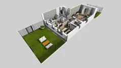 4 pokoje, mieszkanie 77,24 m², parter, oferta nr V/3, Wille Biskupin 2.1, Wrocław, Biskupin-Sępolno-Dąbie-Bartoszowice, Śródmieście, ul. K. Olszewskiego