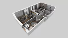 4 pokoje, mieszkanie 66,41 m², piętro 1, oferta nr A/12, Apartamenty Kamieńskiego, Wrocław, Karłowice-Różanka, ul. Kamieńskiego 53a