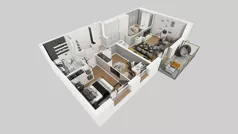 4 pokoje, mieszkanie 66,41 m², piętro 1, oferta nr A/12, Apartamenty Kamieńskiego, Wrocław, Karłowice-Różanka, ul. Kamieńskiego 53a
