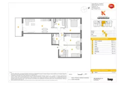 4 pokoje, mieszkanie 80,75 m², piętro 2, oferta nr B/28, Apartamenty Kamieńskiego, Wrocław, Karłowice-Różanka, ul. Kamieńskiego 53a