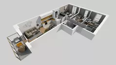 4 pokoje, mieszkanie 80,75 m², piętro 2, oferta nr B/28, Apartamenty Kamieńskiego, Wrocław, Karłowice-Różanka, ul. Kamieńskiego 53a