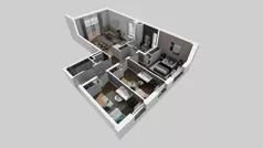 4 pokoje, mieszkanie 78,06 m², piętro 1, oferta nr X/6, Wille Biskupin 2.2, Wrocław, Biskupin-Sępolno-Dąbie-Bartoszowice, Śródmieście, ul. Karola Olszewskiego