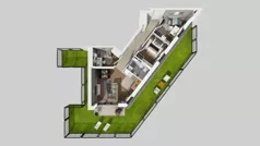 4 pokoje, mieszkanie 61,92 m², parter, oferta nr A/59, Apartamenty nad Oławką, Wrocław, Przedmieście Oławskie, Krzyki, ul. Krakowska 98