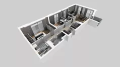4 pokoje, mieszkanie 78,65 m², piętro 2, oferta nr B/8, Osiedle przy Wielickiej etap 1.2, Kraków, Bieżanów-Prokocim, ul. M. Orwid