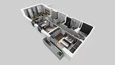 4 pokoje, mieszkanie 78,65 m², piętro 2, oferta nr B/8, Osiedle przy Wielickiej etap 1.2, Kraków, Bieżanów-Prokocim, ul. M. Orwid