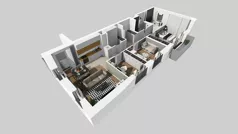 4 pokoje, mieszkanie 78,65 m², piętro 2, oferta nr B/8, Osiedle przy Wielickiej etap 1.2, Kraków, Bieżanów-Prokocim, ul. M. Orwid