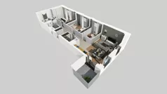 4 pokoje, mieszkanie 78,65 m², piętro 2, oferta nr B/8, Osiedle przy Wielickiej etap 1.2, Kraków, Bieżanów-Prokocim, ul. M. Orwid