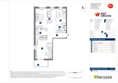 4 pokoje, mieszkanie 74,38 m², piętro 3, oferta nr B/98, Osiedle przy Wielickiej etap 1.2, Kraków, Bieżanów-Prokocim, ul. M. Orwid