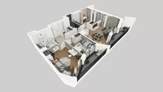4 pokoje, mieszkanie 90,21 m², piętro 5, oferta nr B/150, Osiedle przy Wielickiej etap 1.2, Kraków, Bieżanów-Prokocim, ul. M. Orwid