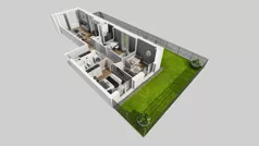 4 pokoje, mieszkanie 72,56 m², parter, oferta nr C/58, Przystanek Prądnik 2, Kraków, Prądnik Biały, Górka Narodowa, ul. Meiera
