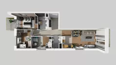 4 pokoje, mieszkanie 72,86 m², piętro 1, oferta nr C/64, Przystanek Prądnik 2, Kraków, Prądnik Biały, Górka Narodowa, ul. Meiera