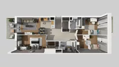 4 pokoje, mieszkanie 90,48 m², piętro 1, oferta nr C/134, Przystanek Prądnik 2, Kraków, Prądnik Biały, Górka Narodowa, ul. Meiera