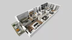 4 pokoje, mieszkanie 90,48 m², piętro 1, oferta nr C/134, Przystanek Prądnik 2, Kraków, Prądnik Biały, Górka Narodowa, ul. Meiera