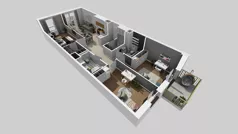 4 pokoje, mieszkanie 90,48 m², piętro 2, oferta nr C/140, Przystanek Prądnik 2, Kraków, Prądnik Biały, Górka Narodowa, ul. Meiera