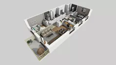 4 pokoje, mieszkanie 76,98 m², piętro 5, oferta nr C/155, Przystanek Prądnik 2, Kraków, Prądnik Biały, Górka Narodowa, ul. Meiera