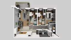 4 pokoje, mieszkanie 73,87 m², piętro 1, oferta nr C/174, Przystanek Prądnik 2, Kraków, Prądnik Biały, Górka Narodowa, ul. Meiera
