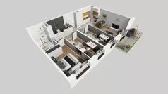 4 pokoje, mieszkanie 73,87 m², piętro 1, oferta nr C/174, Przystanek Prądnik 2, Kraków, Prądnik Biały, Górka Narodowa, ul. Meiera