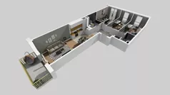 4 pokoje, mieszkanie 77,01 m², piętro 2, oferta nr C/179, Przystanek Prądnik 2, Kraków, Prądnik Biały, Górka Narodowa, ul. Meiera