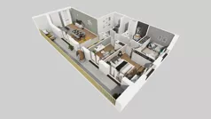 4 pokoje, mieszkanie 90,01 m², piętro 3, oferta nr C/188, Przystanek Prądnik 2, Kraków, Prądnik Biały, Górka Narodowa, ul. Meiera