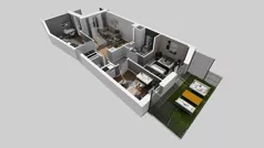4 pokoje, mieszkanie 66,72 m², parter, oferta nr A/18, Międzyleska 4, Wrocław, Tarnogaj, Krzyki, ul. Międzyleska