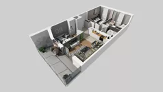 4 pokoje, mieszkanie 60,96 m², piętro 1, oferta nr A/3, Międzyleska 4, Wrocław, Tarnogaj, Krzyki, ul. Międzyleska