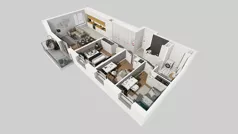 4 pokoje, mieszkanie 80,36 m², piętro 1, oferta nr A/4, Międzyleska 4, Wrocław, Tarnogaj, Krzyki, ul. Międzyleska