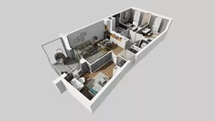 4 pokoje, mieszkanie 66,72 m², piętro 1, oferta nr A/25, Międzyleska 4, Wrocław, Tarnogaj, Krzyki, ul. Międzyleska