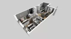 4 pokoje, mieszkanie 66,72 m², piętro 1, oferta nr A/25, Międzyleska 4, Wrocław, Tarnogaj, Krzyki, ul. Międzyleska
