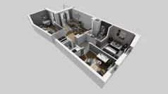 4 pokoje, mieszkanie 66,72 m², piętro 1, oferta nr A/25, Międzyleska 4, Wrocław, Tarnogaj, Krzyki, ul. Międzyleska