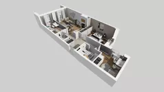 4 pokoje, mieszkanie 70,47 m², piętro 2, oferta nr A/85, Międzyleska 4, Wrocław, Tarnogaj, Krzyki, ul. Międzyleska