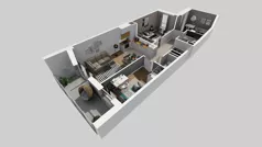 4 pokoje, mieszkanie 70,47 m², piętro 2, oferta nr A/85, Międzyleska 4, Wrocław, Tarnogaj, Krzyki, ul. Międzyleska