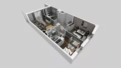 4 pokoje, mieszkanie 60,96 m², piętro 3, oferta nr A/9, Międzyleska 4, Wrocław, Tarnogaj, Krzyki, ul. Międzyleska