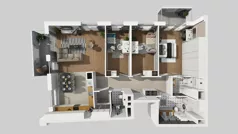 4 pokoje, mieszkanie 105,47 m², piętro 5, oferta nr A/110, Międzyleska 4, Wrocław, Tarnogaj, Krzyki, ul. Międzyleska