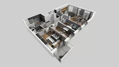 4 pokoje, mieszkanie 105,47 m², piętro 5, oferta nr A/110, Międzyleska 4, Wrocław, Tarnogaj, Krzyki, ul. Międzyleska