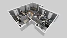 4 pokoje, mieszkanie 74,36 m², piętro 3, oferta nr I/25, Apartamenty Park Matecznego etap 2.2, Kraków, Podgórze, Mateczny, ul. Orawska
