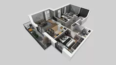 4 pokoje, mieszkanie 74,36 m², piętro 3, oferta nr I/25, Apartamenty Park Matecznego etap 2.2, Kraków, Podgórze, Mateczny, ul. Orawska