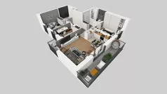 4 pokoje, mieszkanie 74,36 m², piętro 3, oferta nr I/25, Apartamenty Park Matecznego etap 2.2, Kraków, Podgórze, Mateczny, ul. Orawska