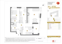 4 pokoje, mieszkanie 69,54 m², piętro 1, oferta nr A/7, Apartamenty Metro Wilanowska, Warszawa, Mokotów, Ksawerów, ul. Pejzażowa 26