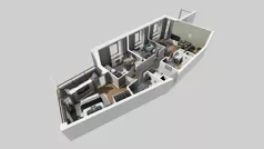 4 pokoje, mieszkanie 62,59 m², piętro 1, oferta nr A/13, Apartamenty Metro Wilanowska, Warszawa, Mokotów, Ksawerów, ul. Pejzażowa 26