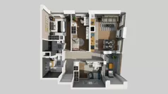 4 pokoje, mieszkanie 69,64 m², piętro 2, oferta nr A/19, Apartamenty Metro Wilanowska, Warszawa, Mokotów, Ksawerów, ul. Pejzażowa 26