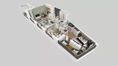 4 pokoje, mieszkanie 62,86 m², piętro 2, oferta nr A/25, Apartamenty Metro Wilanowska, Warszawa, Mokotów, Ksawerów, ul. Pejzażowa 26