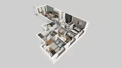 4 pokoje, mieszkanie 75,81 m², piętro 2, oferta nr A/96, Apartamenty Metro Wilanowska, Warszawa, Mokotów, Ksawerów, ul. Pejzażowa 26