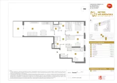 4 pokoje, mieszkanie 75,79 m², piętro 3, oferta nr A/100, Apartamenty Metro Wilanowska, Warszawa, Mokotów, Ksawerów, ul. Pejzażowa 26