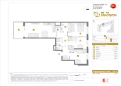 4 pokoje, mieszkanie 75,87 m², piętro 4, oferta nr A/104, Apartamenty Metro Wilanowska, Warszawa, Mokotów, Ksawerów, ul. Pejzażowa 26