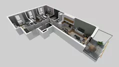 4 pokoje, mieszkanie 74,90 m², piętro 2, oferta nr A/121, Apartamenty Metro Wilanowska, Warszawa, Mokotów, Ksawerów, ul. Pejzażowa 26
