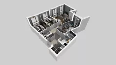 4 pokoje, mieszkanie 72,35 m², piętro 1, oferta nr A/145, Apartamenty Metro Wilanowska, Warszawa, Mokotów, Ksawerów, ul. Pejzażowa 26