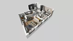 4 pokoje, mieszkanie 72,35 m², piętro 1, oferta nr A/145, Apartamenty Metro Wilanowska, Warszawa, Mokotów, Ksawerów, ul. Pejzażowa 26