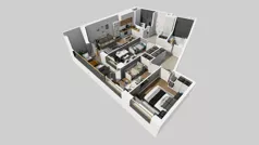 4 pokoje, mieszkanie 78,61 m², piętro 1, oferta nr A/146, Apartamenty Metro Wilanowska, Warszawa, Mokotów, Ksawerów, ul. Pejzażowa 26